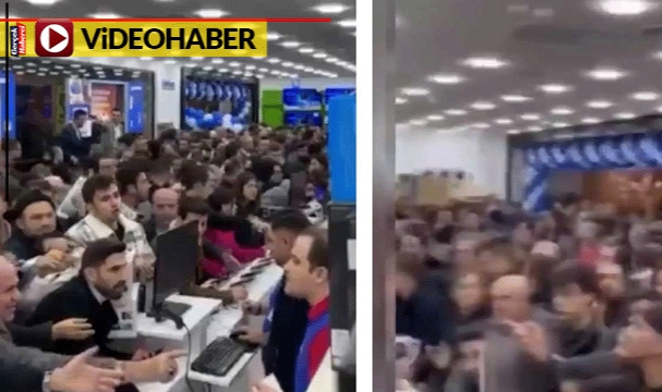 Ucuza iPhone almak için insanlar birbirini ezdi