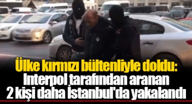 Ülke kırmızı bültenliyle doldu: Interpol tarafından aranan 2 kişi daha İstanbul'da yakalandı