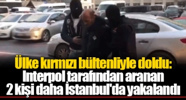 Ülke kırmızı bültenliyle doldu: Interpol tarafından aranan 2 kişi daha İstanbul'da yakalandı