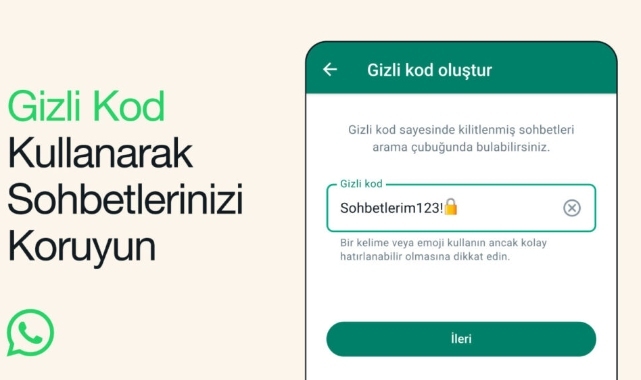 WhatsApp yeni duyurdu: “Sohbet kilidi için gizli kodla tanışın”