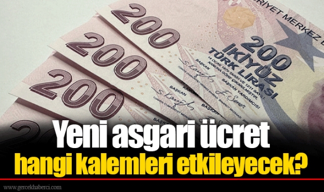 Yeni asgari ücret hangi kalemleri etkileyecek?