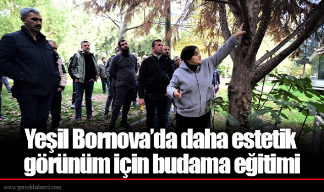 Yeşil Bornova’da daha estetik görünüm için budama eğitimi