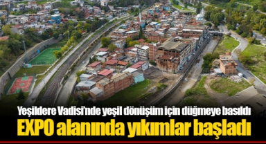 Yeşildere Vadisi’nde yeşil dönüşüm için düğmeye basıldı