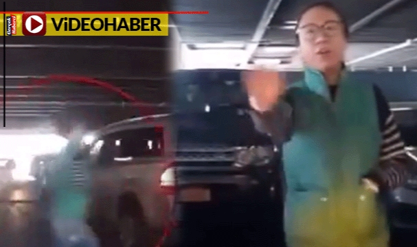 Araba parkını gasp eden yaya çıldırttı