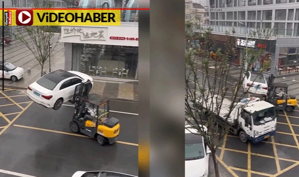 Araç çekme yöntemi tartışma yarattı