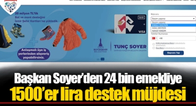 Başkan Soyer’den 24 bin emekliye 1500’er lira destek müjdesi