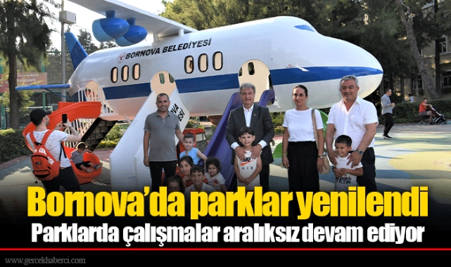 Bornova’da parklar yenilendi