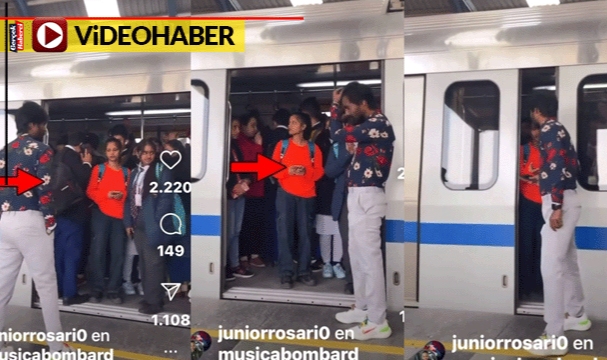 Böyle hırsızlık görülmedi... Sıradaymış gibi bekledi, kapı kapanırken çaldı