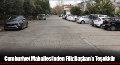 Cumhuriyet Mahallesi’nden Filiz Başkan’a Teşekkür