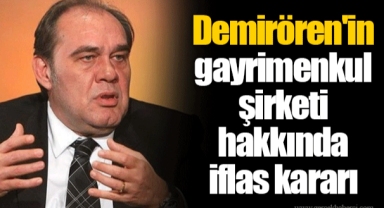 Demirören'in gayrimenkul şirketi hakkında iflas kararı