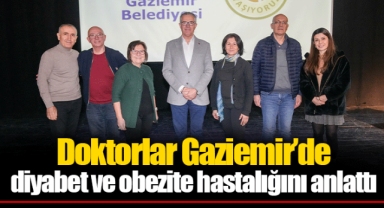 Doktorlar Gaziemir’de diyabet ve obezite hastalığını anlattı