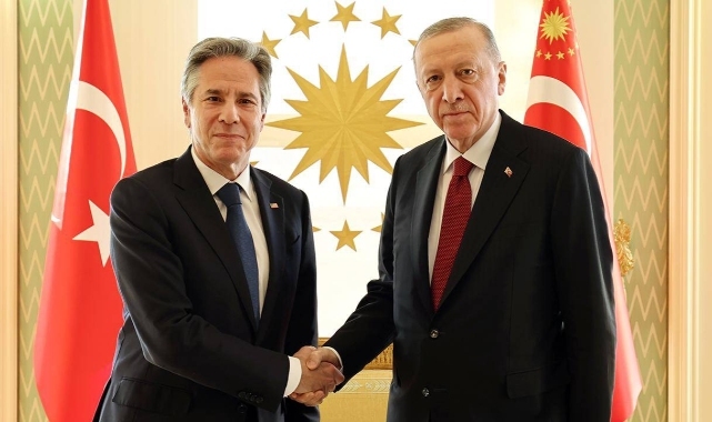 Erdoğan ile Blinken Vahdettin Köşkü’nde görüşüyor