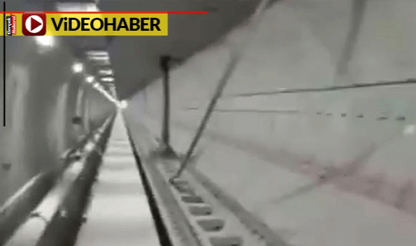 Faciadan son anda dönüldü... Metroda korku dolu anlar... Sondaj makinesi tüneli deldi