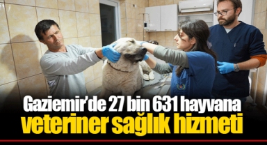 Gaziemir’de 27 bin 631 hayvana veteriner sağlık hizmeti
