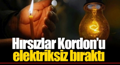 Hırsızlar Kordon’u elektriksiz bıraktı