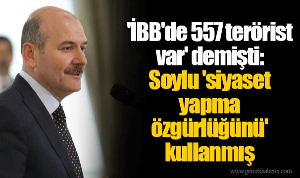 'İBB'de 557 terörist var' demişti: Soylu 'siyaset yapma özgürlüğünü' kullanmış