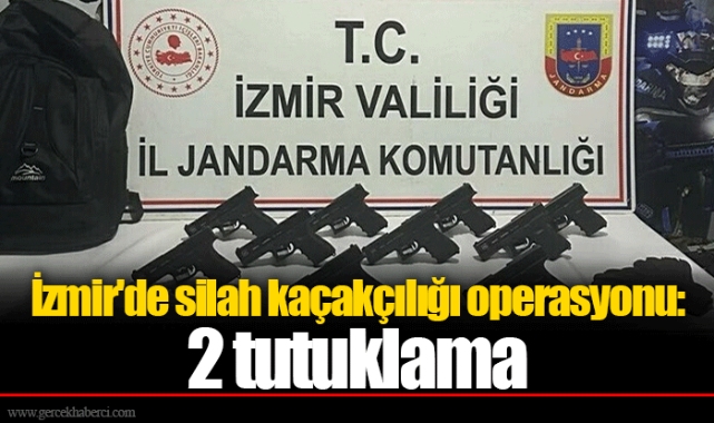 İzmir'de silah kaçakçılığı operasyonu: 2 tutuklama