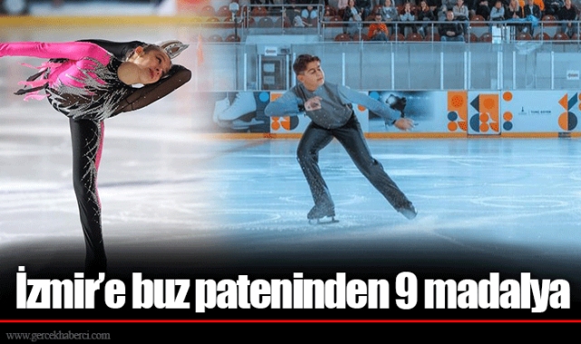 İzmir’e buz pateninden 9 madalya
