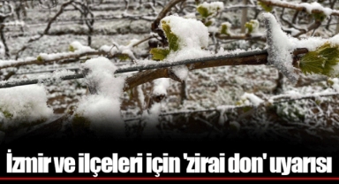 İzmir ve ilçeleri için 'zirai don' uyarısı