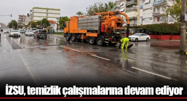 İZSU, temizlik çalışmalarına devam ediyor