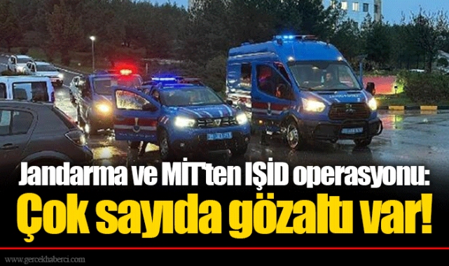 Jandarma ve MİT'ten IŞİD operasyonu: Çok sayıda gözaltı var!