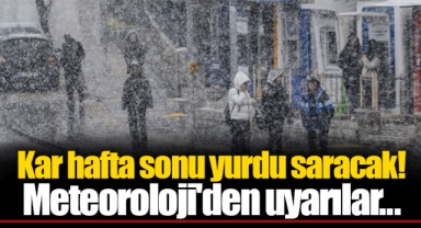 Kar hafta sonu yurdu saracak! Meteoroloji'den uyarılar..