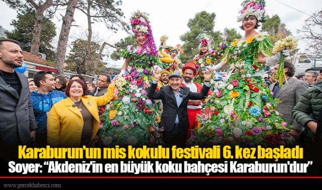 Karaburun'un mis kokulu festivali 6. kez başladı