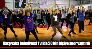 Karşıyaka Belediyesi 1 yılda 50 bin kişiye spor yaptırdı