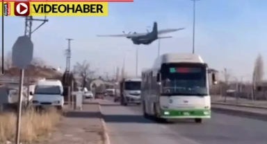 Kayseri'de korku dolu anlar: Askeri uçak acil iniş yaptı