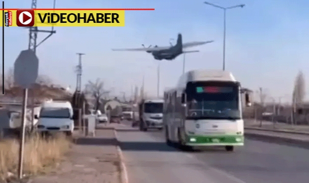 Kayseri'de korku dolu anlar: Askeri uçak acil iniş yaptı
