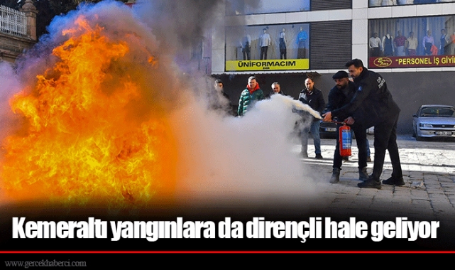 Kemeraltı yangınlara da dirençli hale geliyor