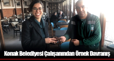 Konak Belediyesi Çalışanından Örnek Davranış