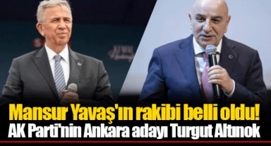Mansur Yavaş'ın rakibi belli oldu!  AK Parti'nin Ankara adayı Turgut Altınok