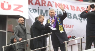 Mansur Yavaş'tan 'Turgut Altınok' göndermeli seçim bürosu açılışı