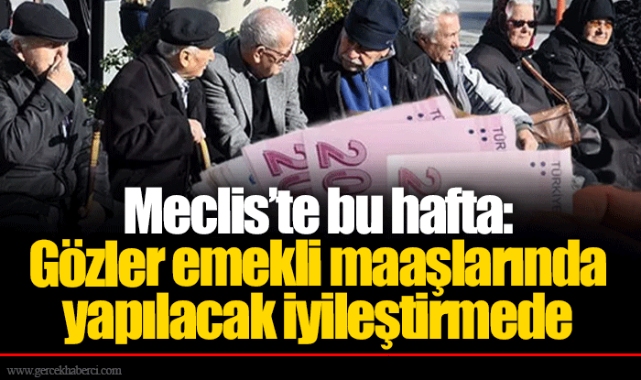 Meclis’te bu hafta: Gözler emekli maaşlarında yapılacak iyileştirmede