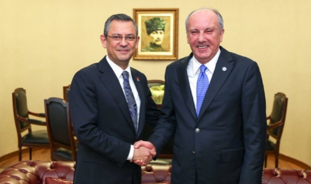 Muharrem İnce ile Özgür Özel, CHP Genel Merkezi'nde bir araya geldi