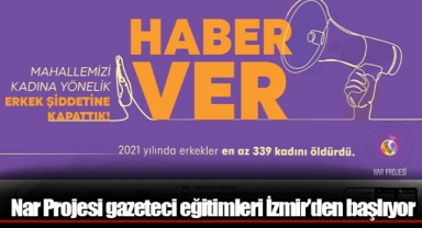 Nar Projesi gazeteci eğitimleri İzmir’den başlıyor