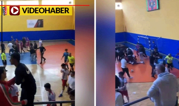 Okullar arası futbol maçında ortalık savaş alanına döndü