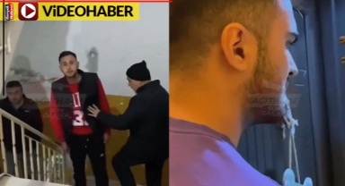 Önce sopayla saldırdı sonra evlerine adam gönderdi... O anlar kamerada