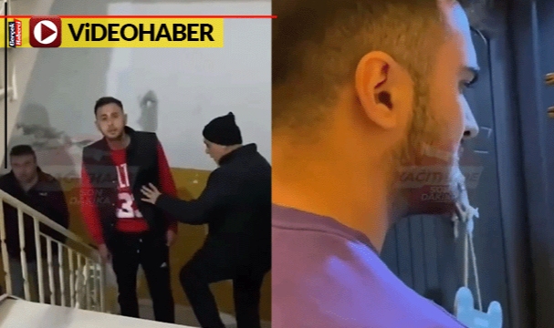 Önce sopayla saldırdı sonra evlerine adam gönderdi... O anlar kamerada