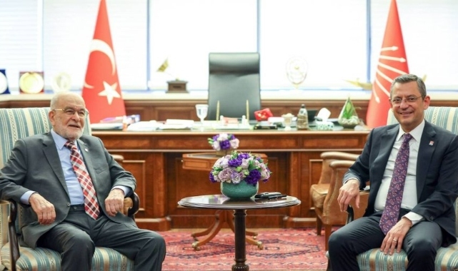 Özgür Özel ile Karamollaoğlu bir araya geldi