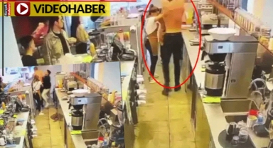 Sevgilisinin bardağına gülücük çizen baristaya cehennemi yaşattı