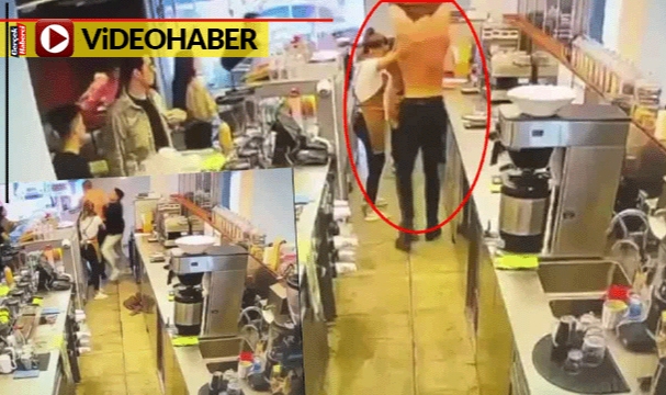 Sevgilisinin bardağına gülücük çizen baristaya cehennemi yaşattı