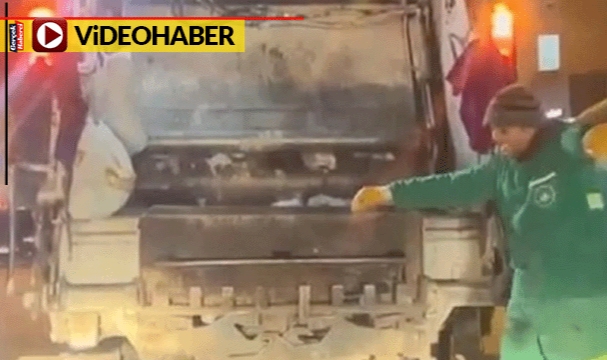 Temizlik işçisi kemençeyi duyunca dayanamadı