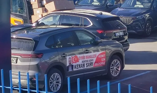 Togg muhtarın seçim arabası oldu