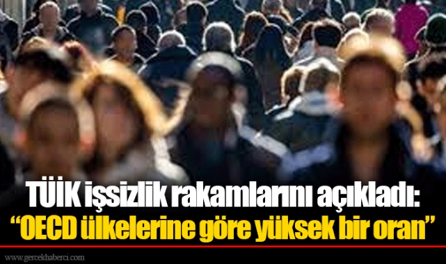TÜİK işsizlik rakamlarını açıkladı: “OECD ülkelerine göre yüksek bir oran”