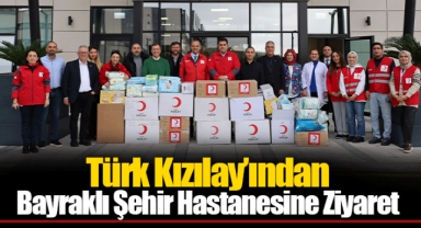 Türk Kızılay’ından Bayraklı Şehir Hastanesine Ziyaret