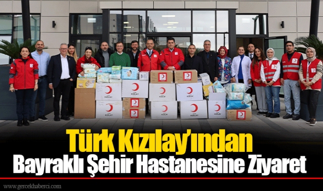 Türk Kızılay’ından  Bayraklı Şehir Hastanesine Ziyaret