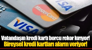Vatandaşın kredi kartı borcu rekor kırıyor! Bireysel kredi kartları alarm veriyor!