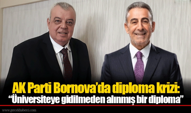 AK Parti Bornova’da diploma krizi: “Üniversiteye gidilmeden alınmış bir diploma” 